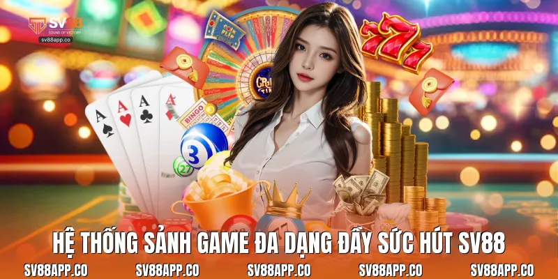Hệ thống sảnh game đa dạng đầy sức hút SV88Hệ thống sảnh game đa dạng đầy sức hút SV88